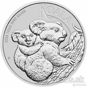 Strieborná minca  1kg Austrálska Koala 2023