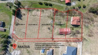 Stavebné pozemky na predaj - Raková (Megoňky)