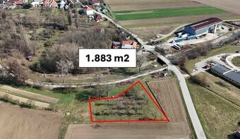 Moravské Lieskové – STAVEBNÝ rekreačný POZEMOK - 1.883 m2