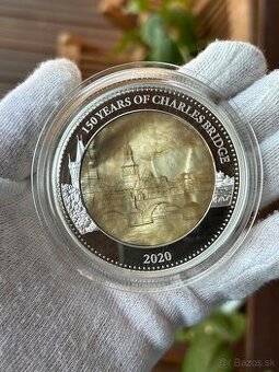 5 oz. Ag 999 Strieborná zberateľská minca – Karlov Most