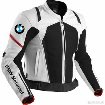 Moto Kožená Bunda BMW White