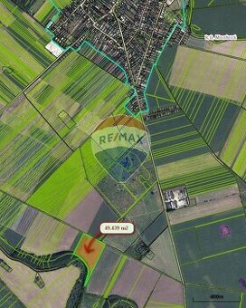 Na predaj poľnohospodárska pôda v obci Mostová 49.439 m2