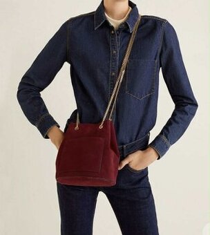 kozena kabelka Mango