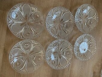 Krištáľové dezertné tanieriky