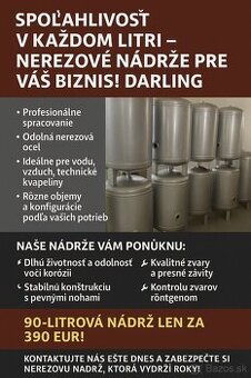 Darling Nerez -tlaková nádoba voda darling pitná voda a i