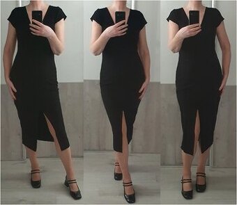 Úpletové rebrované šaty Zara v.L