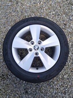 Alu 5 x 112 R 16 + letné pneu DOT 0425.