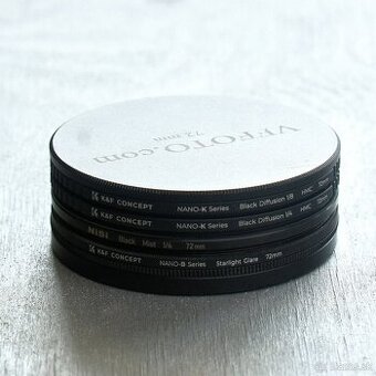 Predám filtre 72 mm a 77 mm – NiSi, Hoya, K&F – za polovicu
