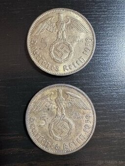 Predam Germany - Third Reich 5 Reichsmark KM# 94 strieborne
