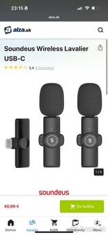 Mikrofón usb-c bezkablovy čisto nový nerozbalený
