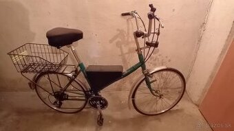 historický bicykel ESKA, plne funkčný, prehadzovačka, výbava