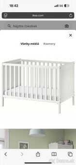 detská postielka SUNDVIK