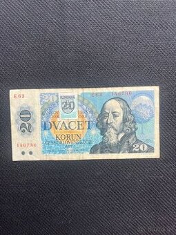 Originál 20kčs 1988