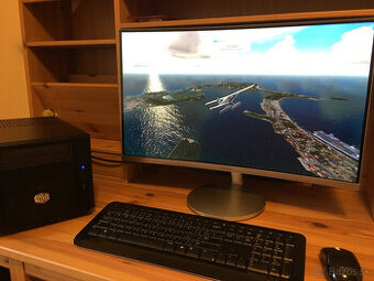 PC zostava Intel Core i7 3770 GTX1650 27"LCD monitor