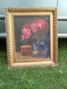 Starý obraz olej plátno