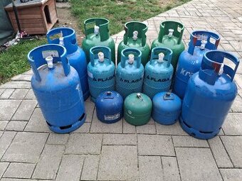 Propán bután plné flaše