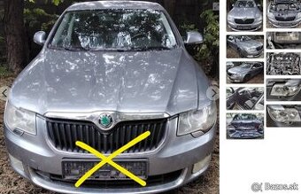 Škoda Superb 2.0 TDI 2010 predám KAPOTA, DVERE, MOTOR CFF