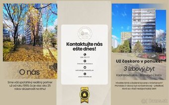 PRIPRAVUJEME DO PONUKY 3 izbový byt na ulici Kadnárova - Rač