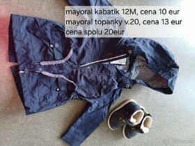 Mayoral kabát 12M a topanky v. 20