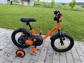 Detský bicykel 14 Btwin + pomocné kolieska