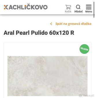 Obklady Aral Pearl Pulido 60x120