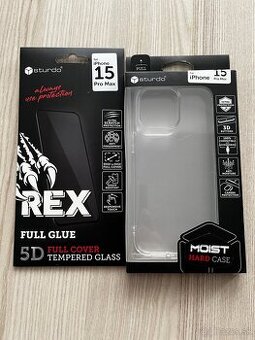 iPhone 15 pro max puzdro a sklo