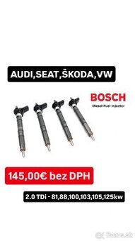 Vstrekovače BOSCH CR 2.0 TDi - 88kw, 103kw, 125kw