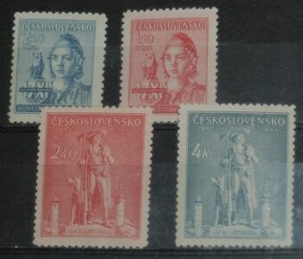 Poštové známky - Československo 25 - čisté