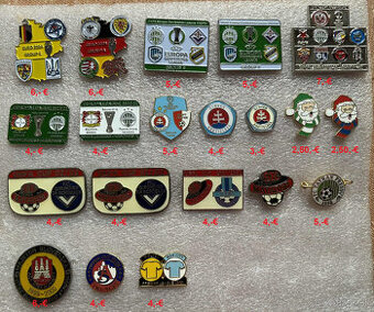 Rôzné futbalové odznaky