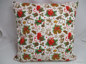 Vianočná obliečka a vrecko v rovnakom dekore - 1