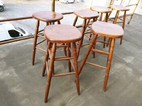 Predám barové stoličky z tvrdého masívu - 1