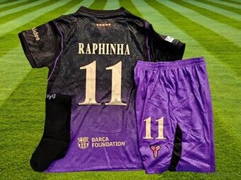 dres Raphinha #11 FC Barcelona 26/27 black-violet