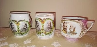Porcelánové šálky - Franz Josef, Rakusko Uhorsko