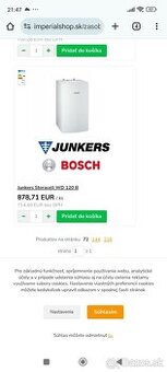Bojler Junkers 120 l.