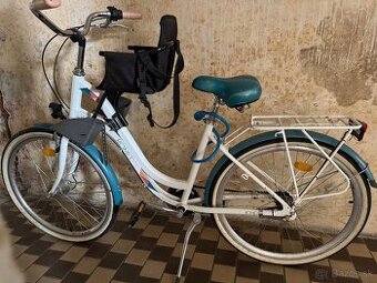 Bicykel so sedačkou pre dieta skoro nový.