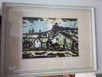 Predám obraz Trenčianský hrad Sig. Ladislav Zdvíhal 25 €