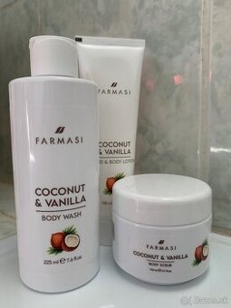 Farmasi Kokosová sada - sprchový gél, peeling, krém