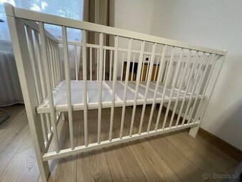 Detská postieľka, IKEA, GULLIVER biela 60120