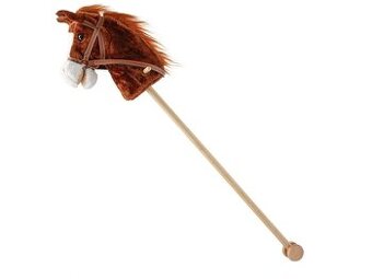 Hobby Horse so zvukom a kolieskami Bruno Baby Mix Brown