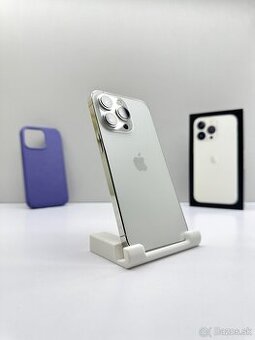 iPhone 13 PRO SILVER 128GB TOP STAV 100% NOVÁ BATÉRIA