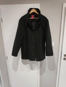 Čierny elegantný kabát - 1