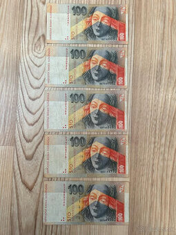 Slovenské bankovky 100 SK rok 1993 séria D