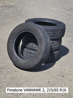 4ks Letné pneu Firestone VANHAWK 2, rozmer 215/65 R16