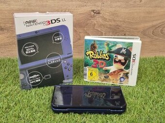 Nintendo New 3DS XL modré, a hra Rabbids 3D