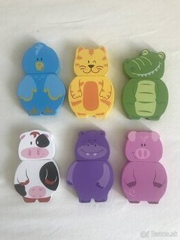 Goula drevene zvieratka puzzle - 1