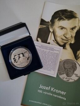 10 EURO - Jozef Kroner - 100. výročie narodenia PROOF