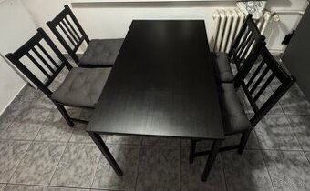 jedálenský set - stôl + 4 stoličky