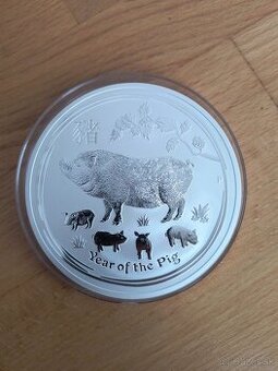 Rok prasaťa 10oz - 311g investičné striebro