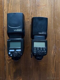 Predam blesk canon a yongnuo