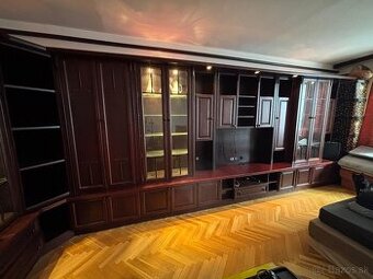 Luxusna retro obyvacia stena z masivu ceresna